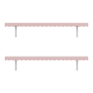 Væghylde til børn sæt med 2 Vestnes 80x17x4 cm Candyfloss [en.casa]