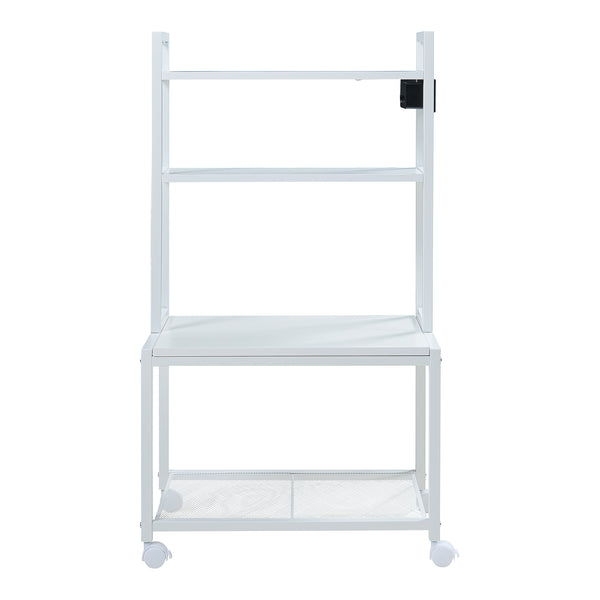 Rulbart printerbord Svanaldsvipp 100x55x38 cm Hvid [en.casa]