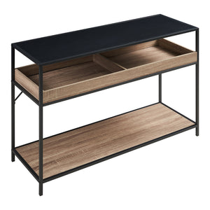 Konsolbord Belana 110x40x80 cm sort/eg-look [en.casa]