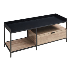 TV-bord Belana 120x40x54 cm sort/eg-look [en.casa]