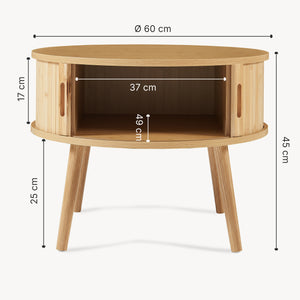 Natbord Nordkapp 45x60 cm Bambus [en.casa]