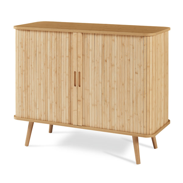 Skab ved siden af Nordkapp 100x40x80 cm bambus [en.casa]