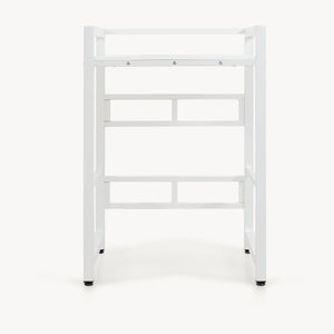 Vaskemaskinehylde høj 105x73x63 cm hvid [en.casa]