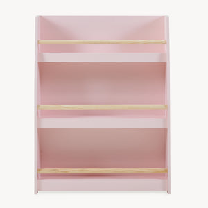 Børnebøgerreol Virer 78x60x18 cm Rosa [en.casa]