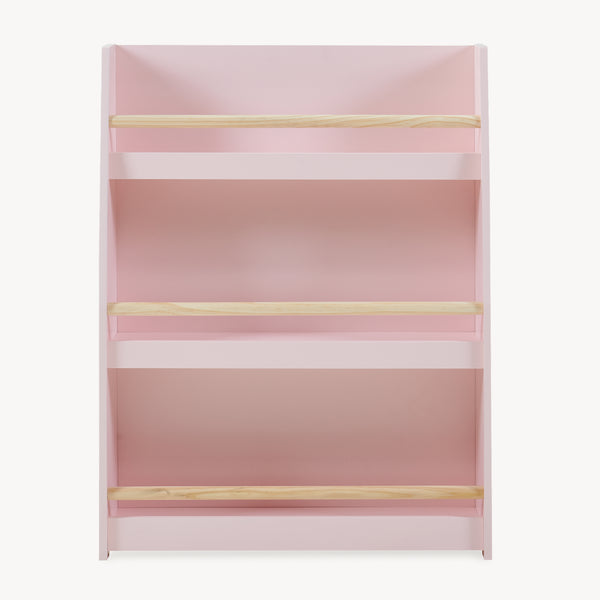 Børnebøgerreol Virer 78x60x18 cm Rosa [en.casa]