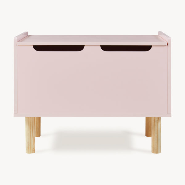 Legetøjskasse Virer 60x40x45 cm Rosa [en.casa]