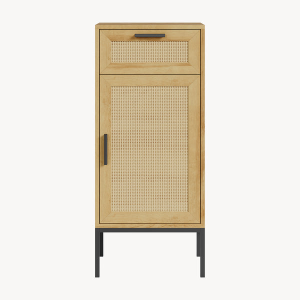 Badeværelsesskab Marhasa 92x40x30 cm Eg-look/Sort [en.casa]