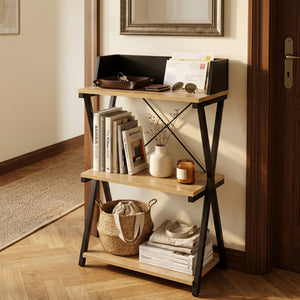 Gulvreol Kappespoo 84x50x30 cm Sort/Egeoptik [en.casa]