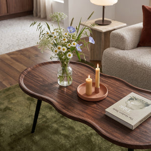 Sofabord Ken 100 x 60 x 47 cm valnødslook [en.casa]