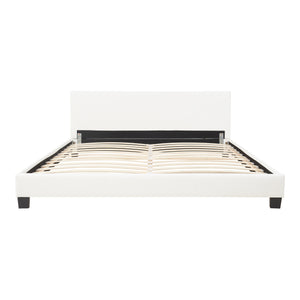 Kunstlæderseng Albacete 160x200cm Hvid Corium