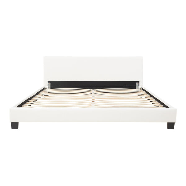 Kunstlæderseng Albacete 160x200cm Hvid Corium