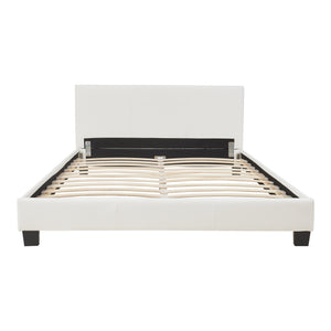 Kunstlæderseng Albacete 140x200 cm Hvid Corium