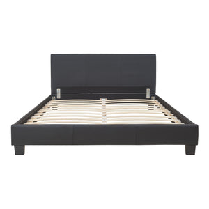 Kunstlæderseng Albacete 140x200 cm Sort Corium