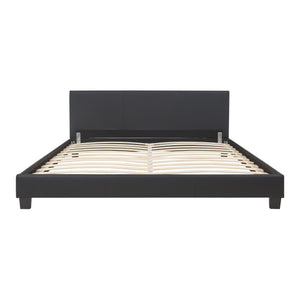 Kunstlæderseng Albacete 160x200cm sort Corium