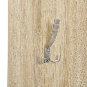 [en.casa]® Forstue møbler - Opbevaringsplade med spejl og skoskab - Sonoma eg optik