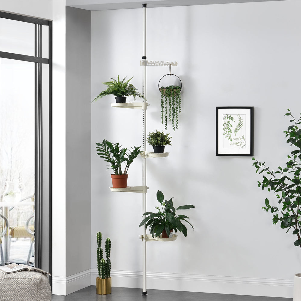 Plantehylde 110 - 305 cm teleskop blomsterreol [en.casa] - premiumXL