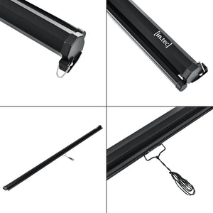 [in.tec] Projektorlærred-Projektorskærm - 113 inch / 287 cm - 213x216x6cm - HD / 3D - PVC belægning - Gain: 1,1