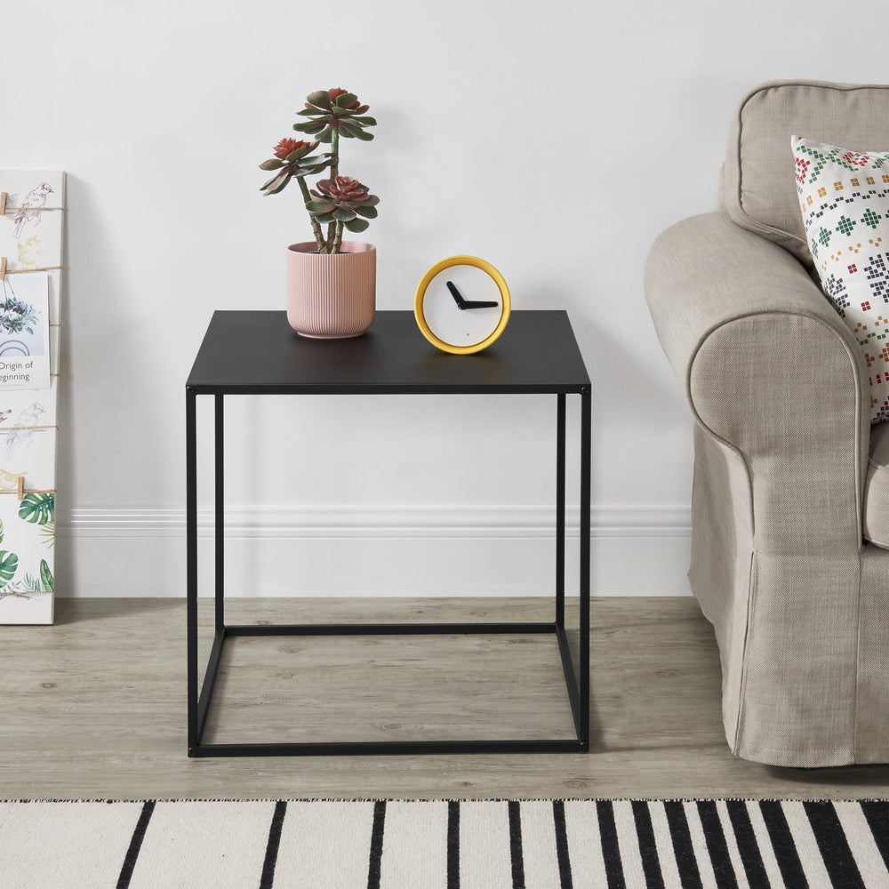 Konsolbord metal sort i forskellige størrelser [en.casa] - premiumXL