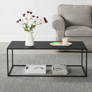 [en.casa]® Sidebord - aflastningsbord - metal - ridsefast - sort - vælg model