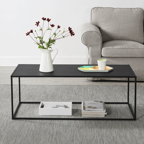 [en.casa]® Sidebord - aflastningsbord - metal - ridsefast - sort - vælg model