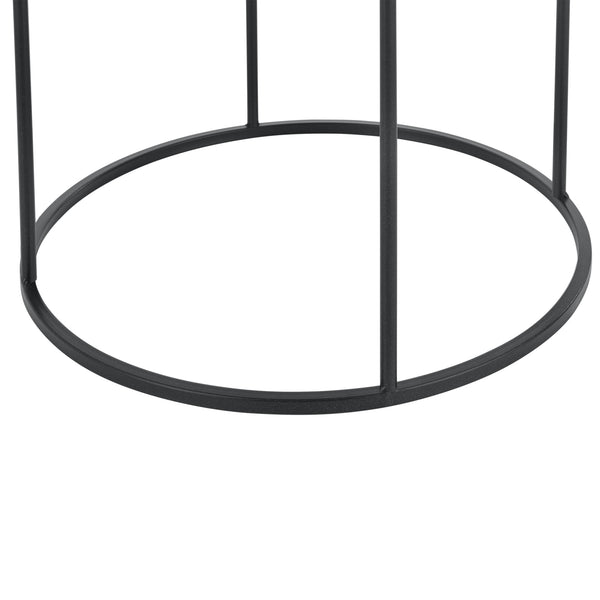  [en.casa] Sofabord sæt - 3 stk. - 45x30cm/50x35cm/55x40cm - metal - sort