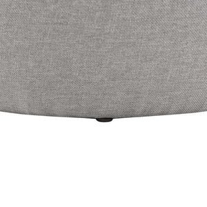 [en.casa] Sofabord med opbevaringsplads - tekstil/spånplade - 41xØ43cm - træ optik/grå