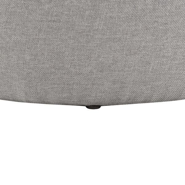 [en.casa] Sofabord med opbevaringsplads - tekstil/spånplade - 41xØ43cm - træ optik/grå