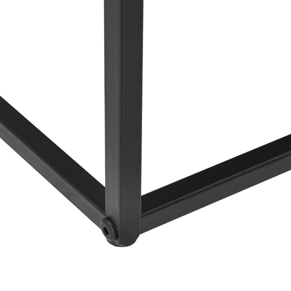 [en.casa]® Sofabord / Sideboard Ulla-metal-47x100x50cm-modstandsdygtig mod ridser-sort-matt