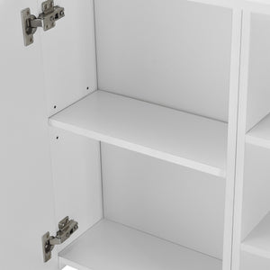 Badeværelsesskab Harstad 64x80x20 cm Hvid [en.casa].