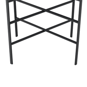 Sidebord Wiltz 40x40x53 cm metal sort en.casa