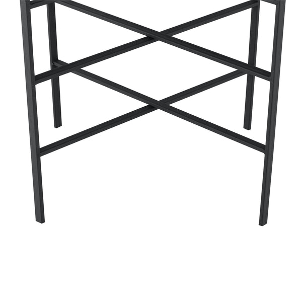 Sidebord Wiltz 40x40x53 cm metal sort en.casa