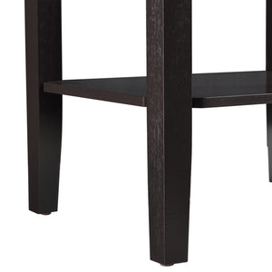 Sidebord Thun 74x38x30 cm MDF kaffefarvet en.casa