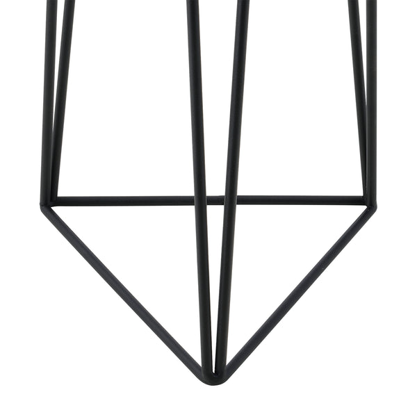 Urtepottestativ Menen 2-delt sort-guld farvet en.casa