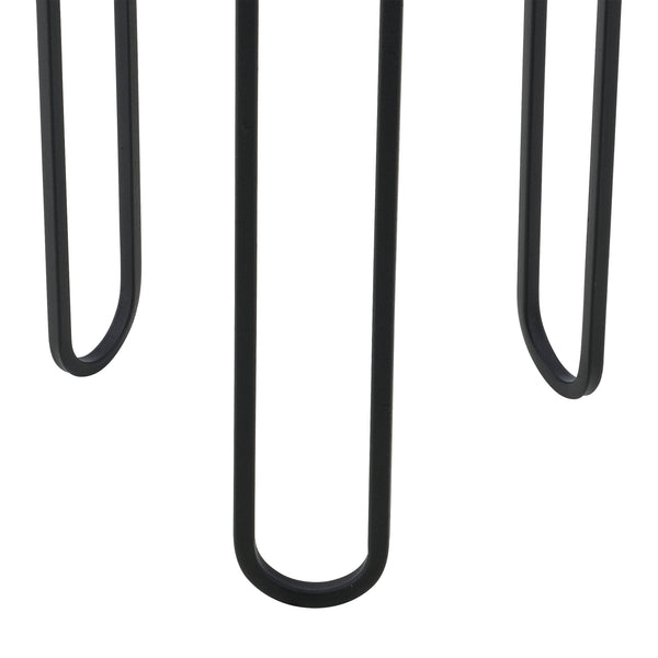 Urtepottestativ Modave 2-delt sort-guldfarvet en.casa