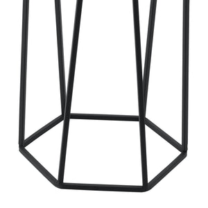 Urtepottestativ Musson 2-delt sort-guldfarvet en.casa