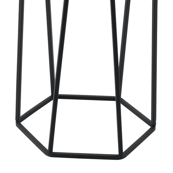 Urtepottestativ Musson 2-delt sort-guldfarvet en.casa