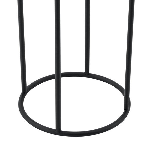 Urtepottestativ Messancy 2-delt sort-guldfarvet en.casa