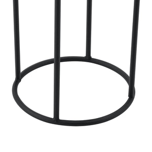 Urtepottestativ Manhay 2-delt sort-guldfarvet en.casa