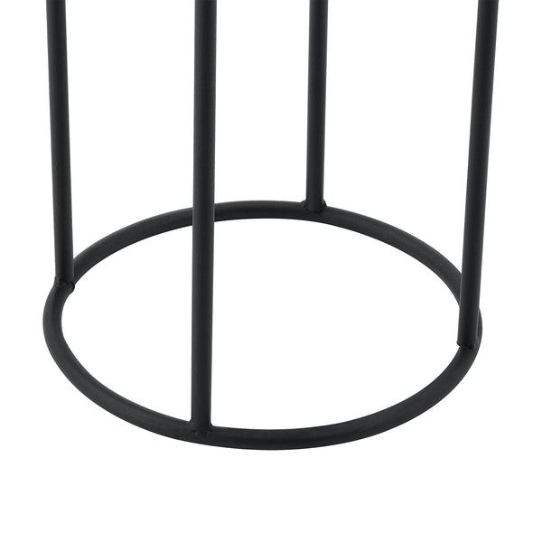 Urtepottestativ Manhay 2-delt sort-guldfarvet en.casa