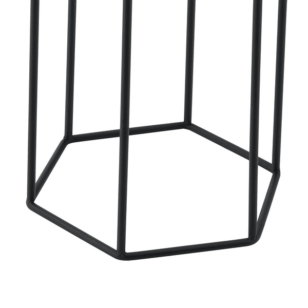 Urtepottestativ Merelbeke 2-delt sort-guld farvet en.casa