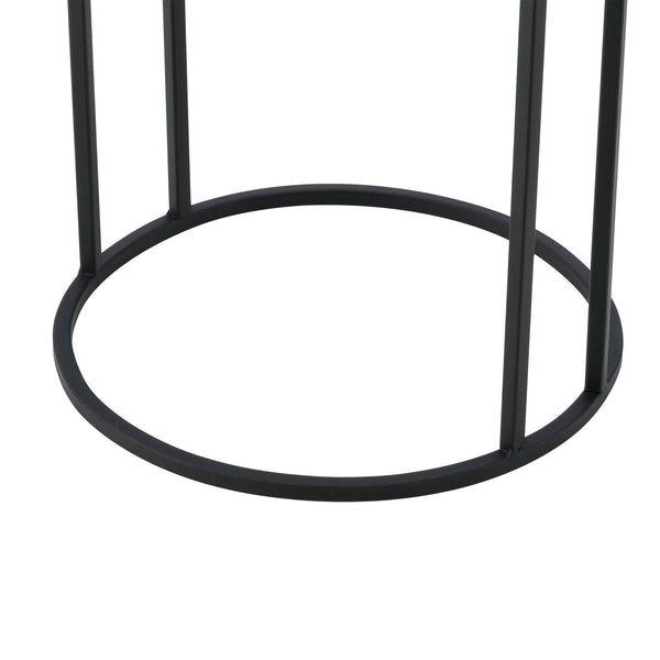 Urtepottestativ Malmedy 2-delt sort-guldfarvet en.casa