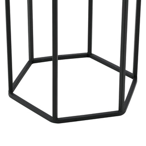 Urtepottestativ Malgedem 2-delt sort-guldfarvet en.casa