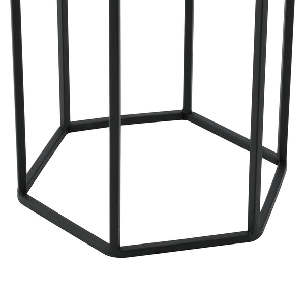 Urtepottestativ Malgedem 2-delt sort-guldfarvet en.casa