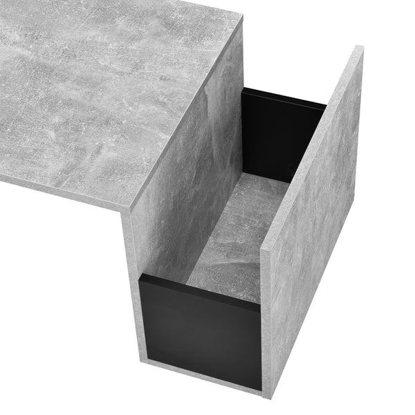 Sofabord Bollnäs 90x45x35 cm med hylde i forskellige farver farver en.casa