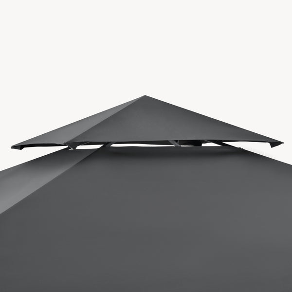 Grillpavillon Parga 250x241x151cm mørkegrå en.casa