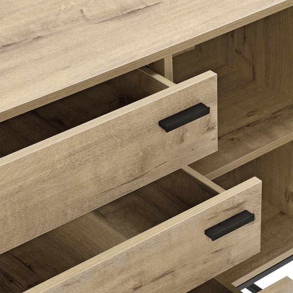 Skænk Hylte 115x40x79cm egetræslook en.casa