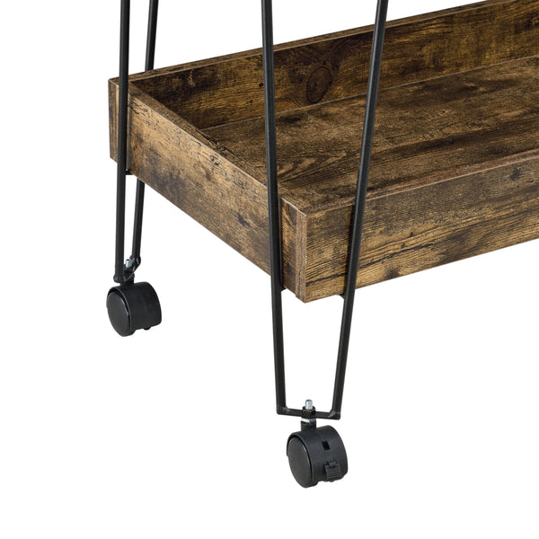 Serveringsvogn Vaxholm 78x62x32cm Mørkt træ en.casa