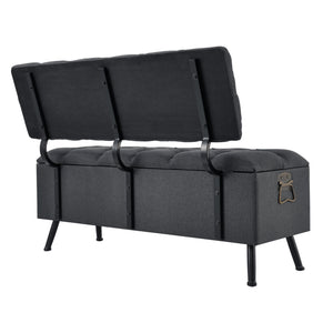 Kiste Malmöhus 110x48x75cm mørkegrå [en.casa].
