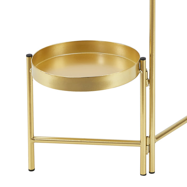 Kallo plantestativ med 3 messingfarvede plantebakker [en.casa].