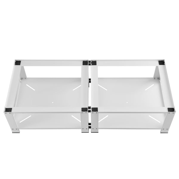 Vaskemaskine sokkel 2-fold Cremlingen 150 kg Hvid [en.casa]